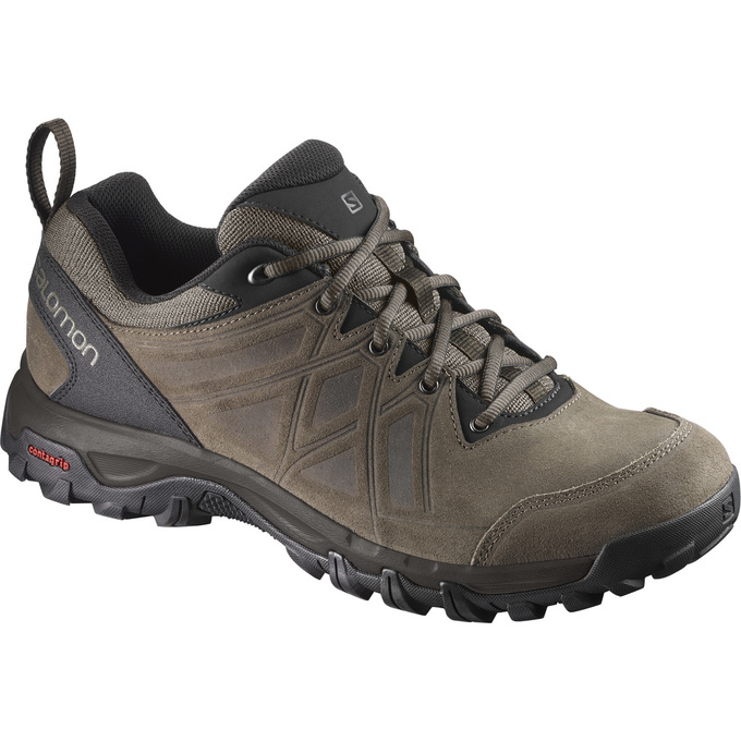 SALOMON EVASION 2 LTR Philippines - Men's Hiking Shoes - Brown Black | 096354-YZM